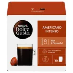 NESCAFE Dolce Gusto Americano Intenso – Rich & Flavourful 100% Arabica Coffee Pods, Intensity 8