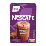 Nescafe Chocolate Caramel Brownie Mocha Instant Coffee Sachets – Creamy Mocha with Sweet Caramel Brownie Flavor