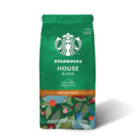 Starbucks House Blend Ground Coffee 200g, Starbucks medium roast coffee, 100% Arabica ground coffee, Starbucks Latin American blend, toffee and cocoa notes coffee