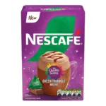 nescafe green triangle mocha, nescafe quality street green triangle, green triangle mocha sachets, quality street mocha coffee, nescafe green triangle 19g, quality street coffee sachets, hazelnut mocha nescafe